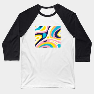 Liquid  Abstract Colors Baseball T-Shirt